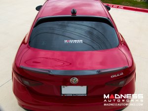 Alfa Romeo Giulia Roof Spoiler - Carbon Fiber - Feroce Carbon - Full Size Alfa Romeo Giulia Roof Spoiler - Carbon Fiber - Feroce Carbon - Full Size